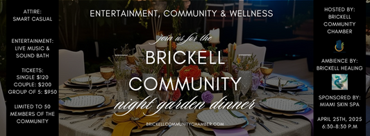 Nutritious Night Garden Dinner for Brickell Residents