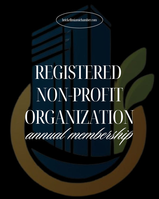 The Registered Nonprofit Leadership Circle represents an leading membership tier available to member companies and organizations within the Brickell Miami Chamber of Commerce. This distinguished level is designed to significantly enhance your company’s visibility and recognition among fellow chamber members and the broader community.

Nonprofit Level Benefits:

2 company representatives
Access to all chamber networking events
Access to membership on all committees
Access to enroll for leadership councils
Co